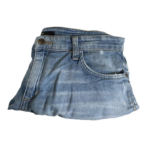 Joe’s Jeans Womens Cut-off Denim Shorts Light Blue Mid-Rise W33xL5 Distressed - Picture 6 of 12